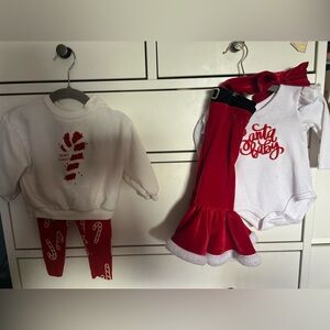 Festive Holiday Set - Red and White (6-9 month)